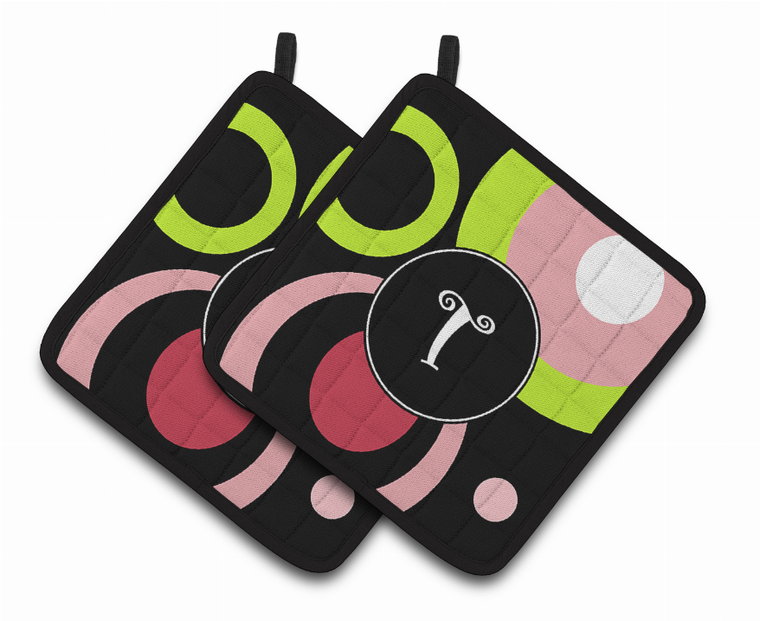 Monogram on Pair of Pot Holders - 638508403032