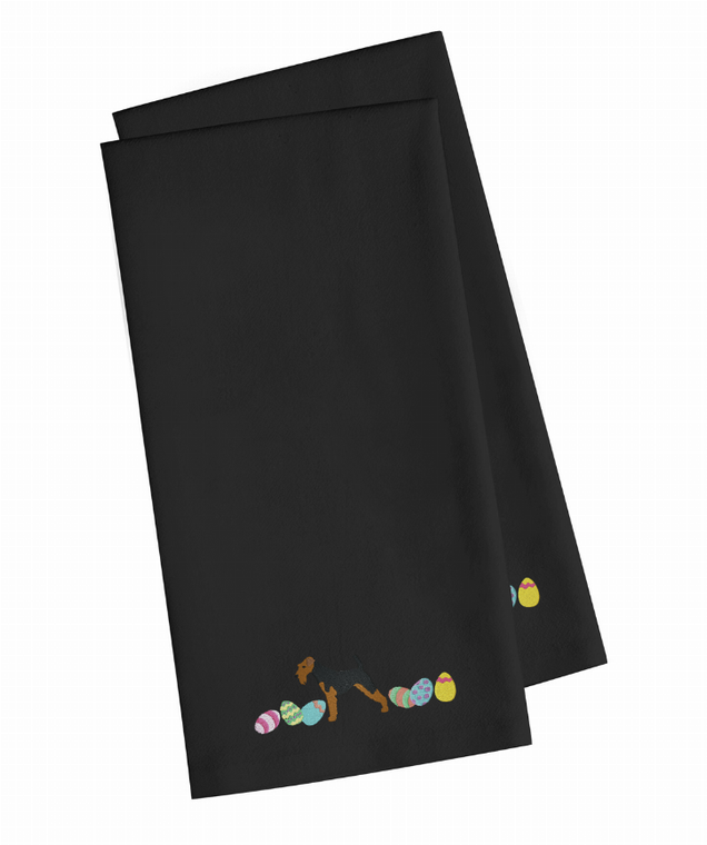 Easter Dog Design Embroidered Kitchen Towel Set of 2 - 652259229116