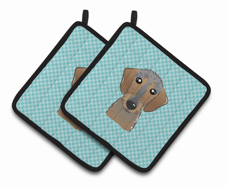Dog Portrait on Pair of Pot Holders - 638508381538