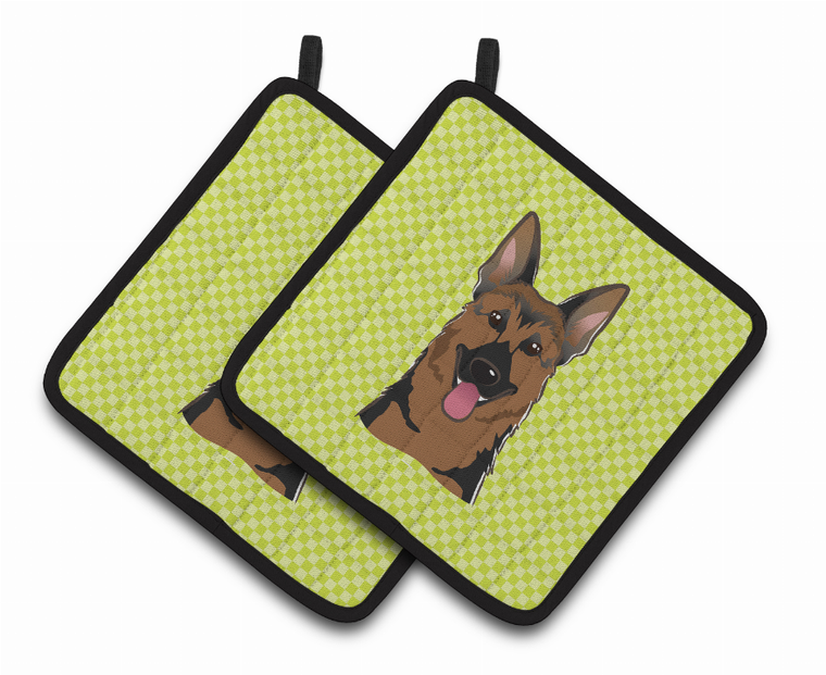 Dog Portrait on Pair of Pot Holders - 638508382559