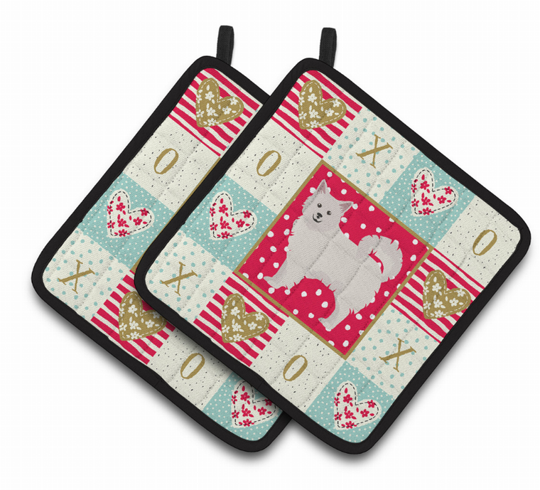 Dog XOXO Pair of Pot Holders - 194030175330