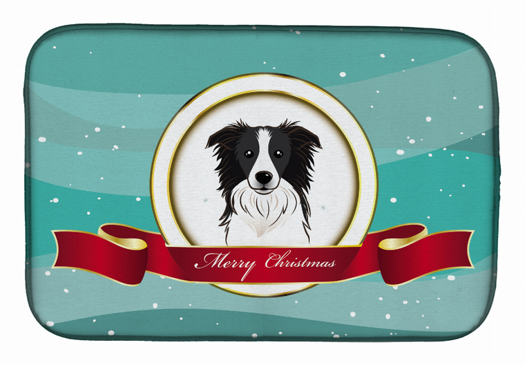 Holiday Dog on Dish Drying Mat - 652259240791