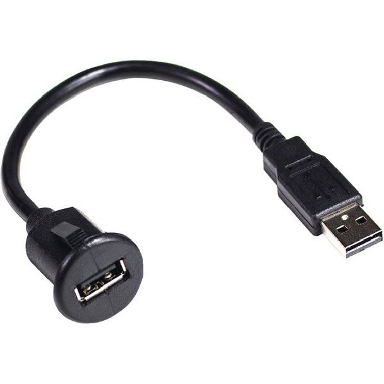 Pac Short Usb Dash Mount Adaptor Cable Type A Male To Type A Female - 609098823562