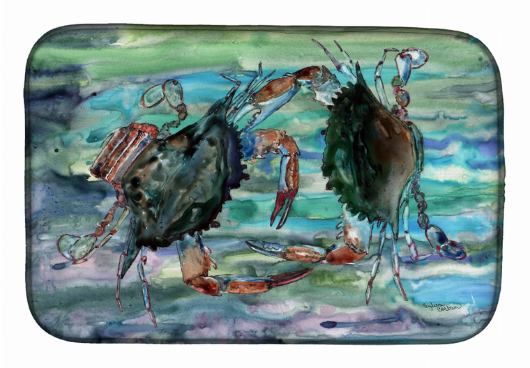 Sealife/Crab Themed Dish Drying Mat - 652259237937