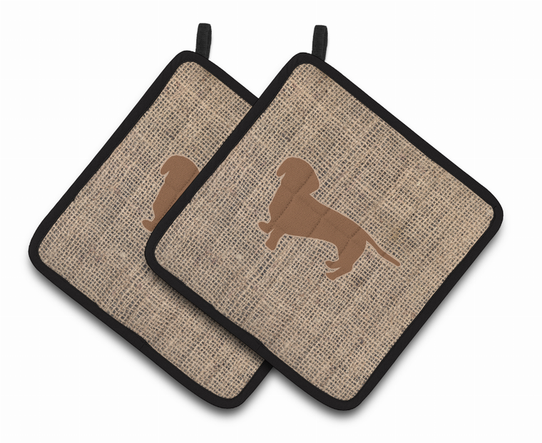 Dog Artwork Pair of Pot Holders - 638508364067