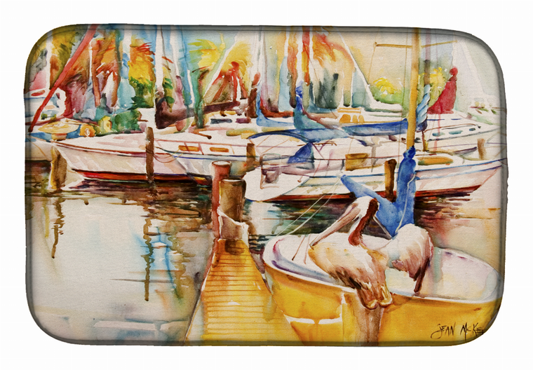 Sailboats Dish Drying Mat - 652259254644