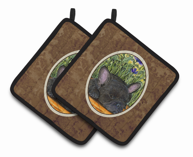French Bulldog Pair of Pot Holders - 638508363428