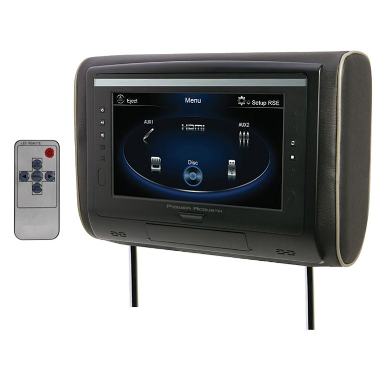 Ower Acoustik 9" Headrest Monitor (single) With Ir Transmitter And Color Skins & Remote - 709483052680