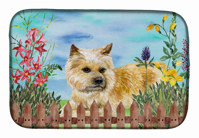 Spring Dog on Dish Drying Mat - 652259251803