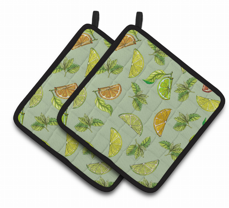 Fruit Art on Pair of Pot Holders - 638508657909