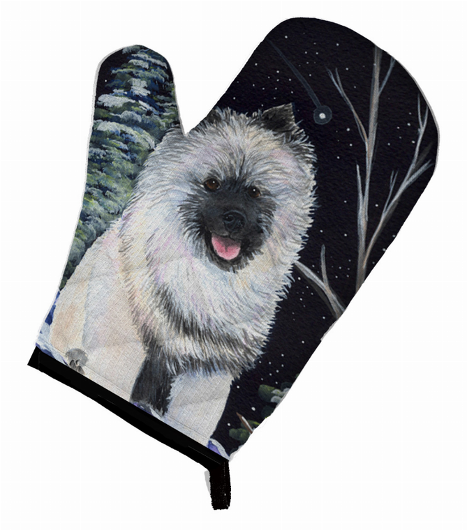 Starry Night Keeshond Oven Mitt - 638508498274
