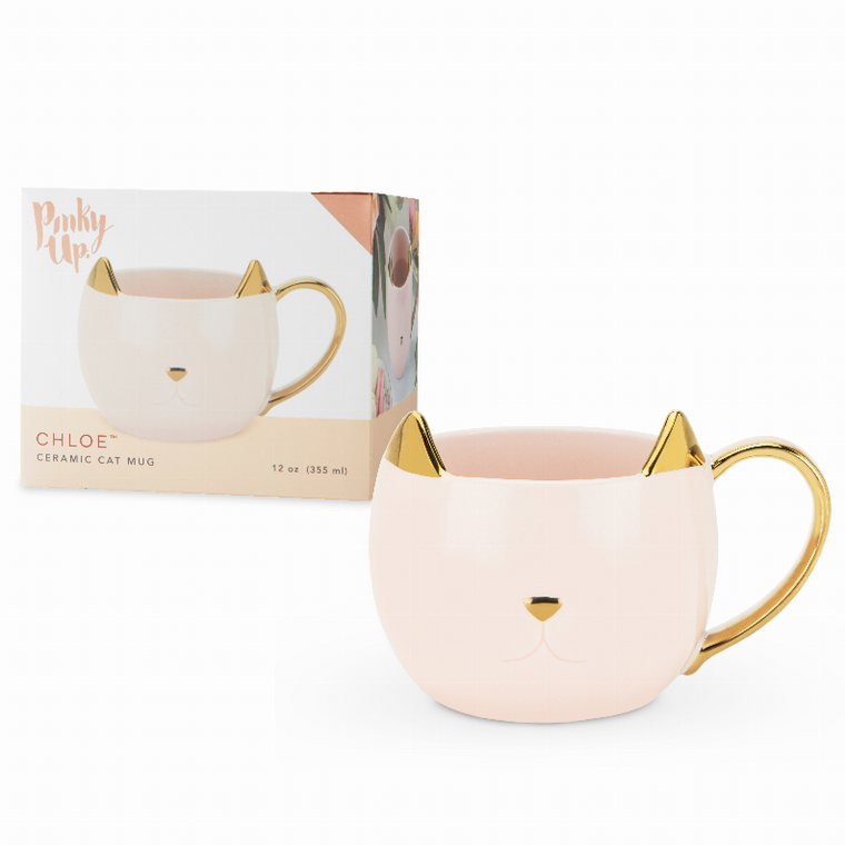 Chloe Pink Cat Mug - 842094153848