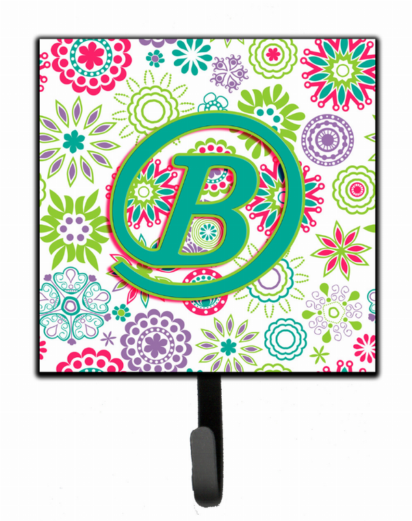 Flowers Initial Leash or Key Holder - 615872993628