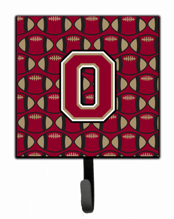 Letter Football Garnet and Gold Leash or Key Holder - 638508314642