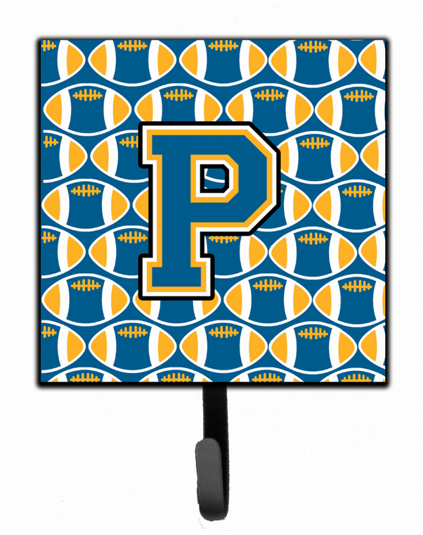 Letter Football Blue and Gold Leash or Key Holder - 638508314390