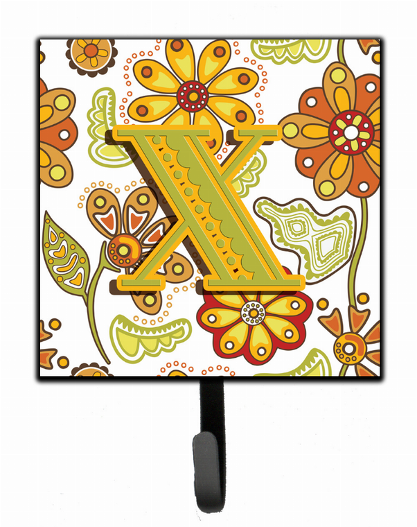 Floral Mustard and Green Leash or Key Holder - 615872991761