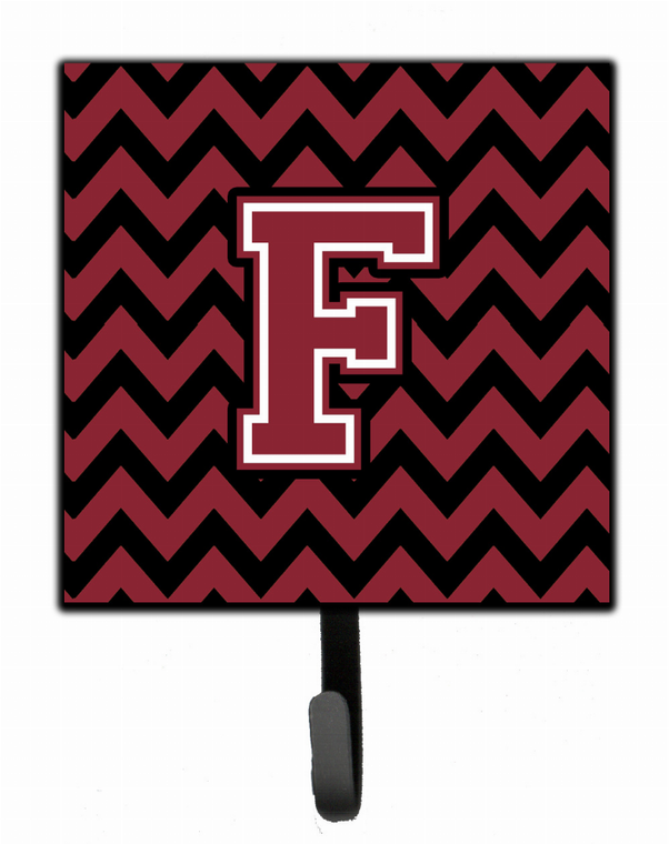 Letter Chevron Garnet and Black  Leash or Key Holder - 638508308078