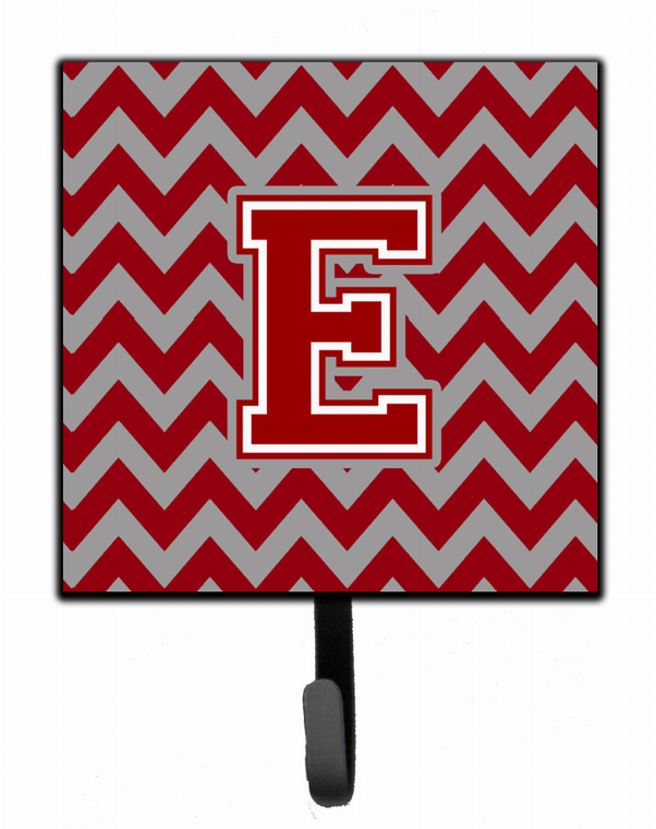 Letter Chevron Maroon and White Leash or Key Holder - 638508307316