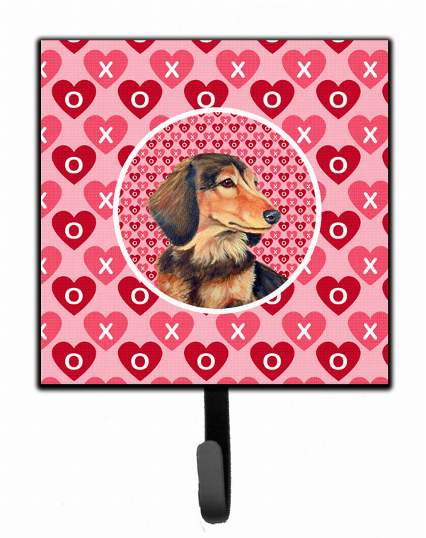 Dog Love and Valentine's Day Portrait Leash or Key Holder - 705332232999