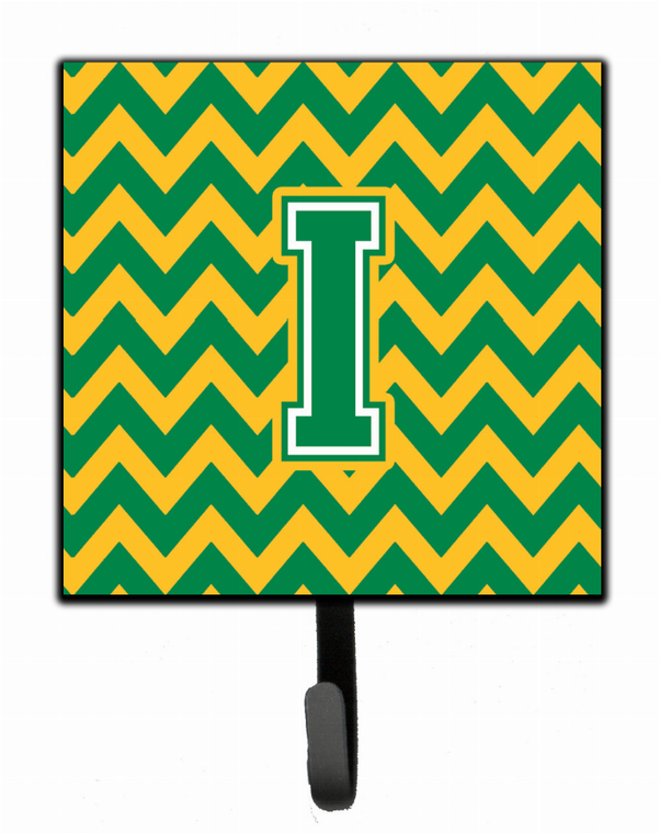Letter Chevron Green and Gold Leash or Key Holder - 638508309648
