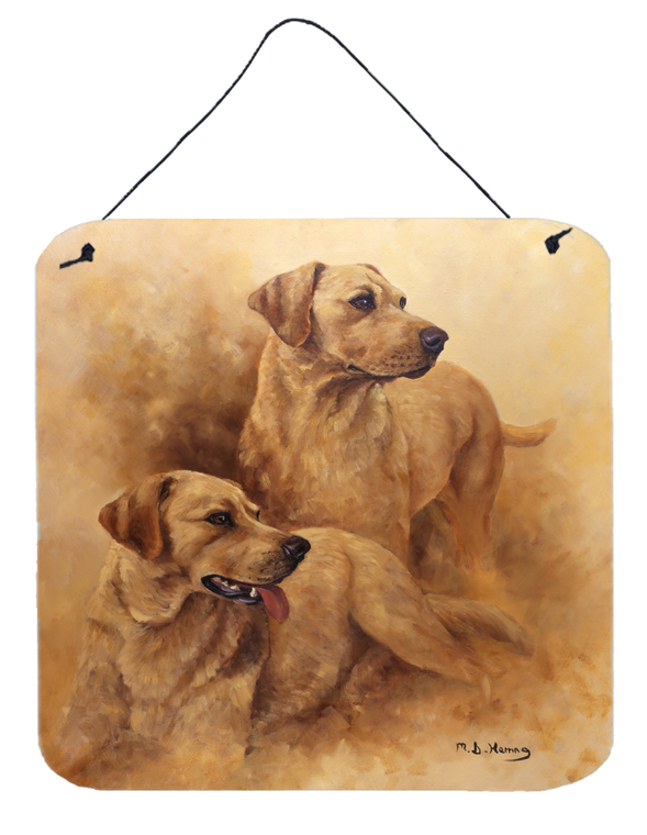 Yellow Labs by Michael Herring Wall or Door Hanging Prints - 638508183187