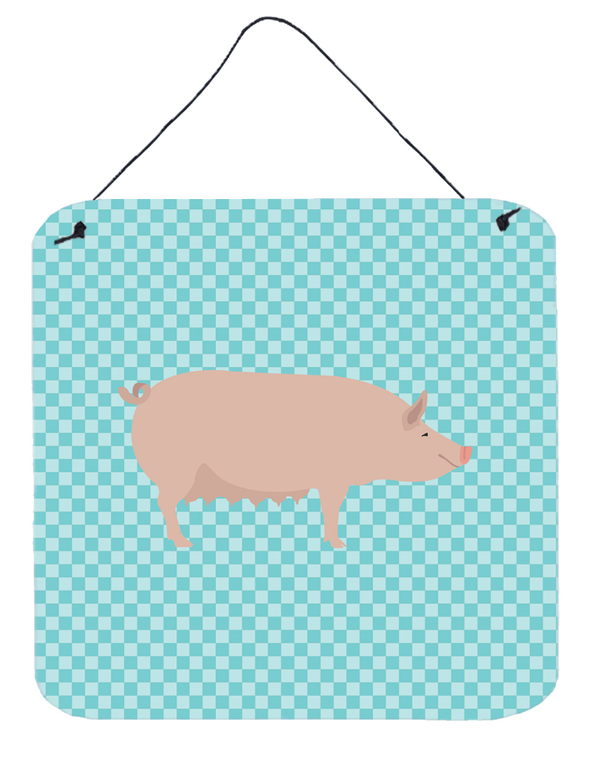 Pigs - English Large White Pig Wall or Door Hanging Prints - 638508916297