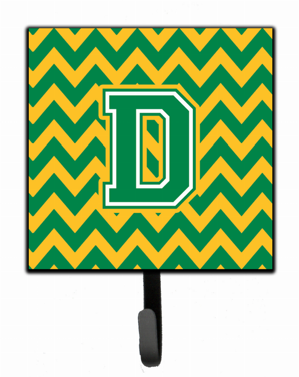 Letter Chevron Green and Gold Leash or Key Holder - 638508309594