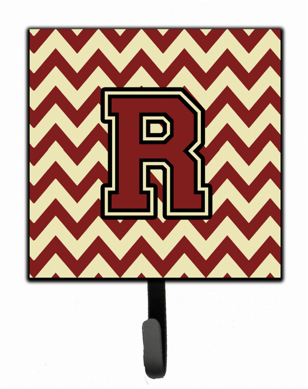 Letter Chevron Maroon and Gold Leash or Key Holder - 638508310255