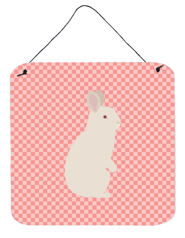 Rabbits - New Zealand White Rabbit Wall or Door Hanging Prints - 638508914828