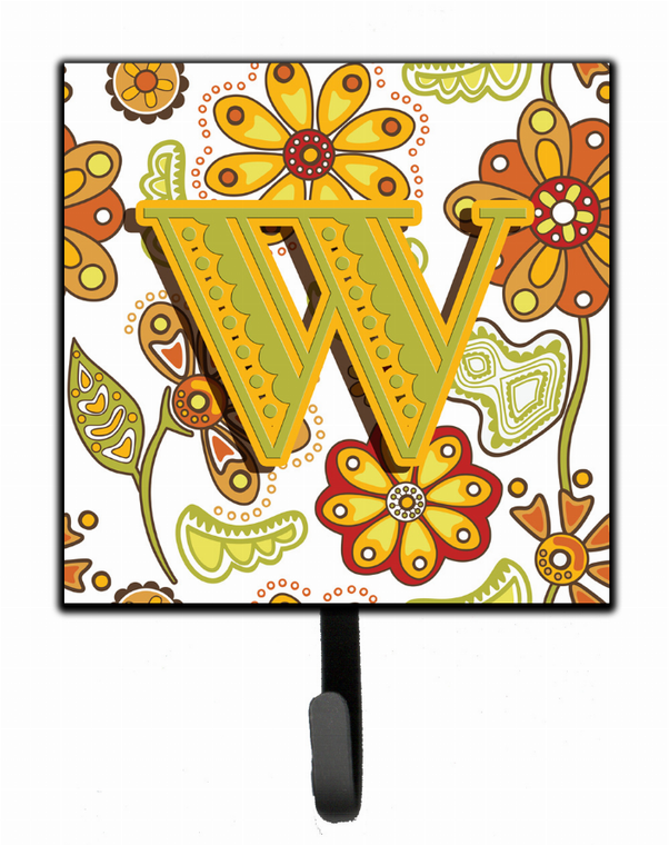 Floral Mustard and Green Leash or Key Holder - 615872991754