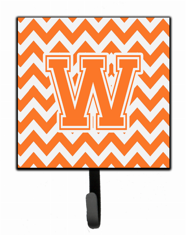 Letter Chevron Orange and White Leash or Key Holder - 638508306746