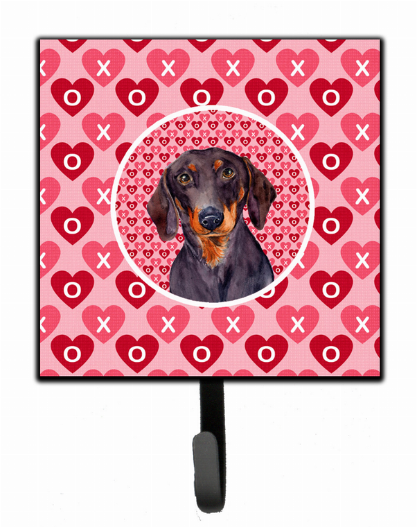 Dog Love and Valentine's Day Portrait Leash or Key Holder - 705332232661