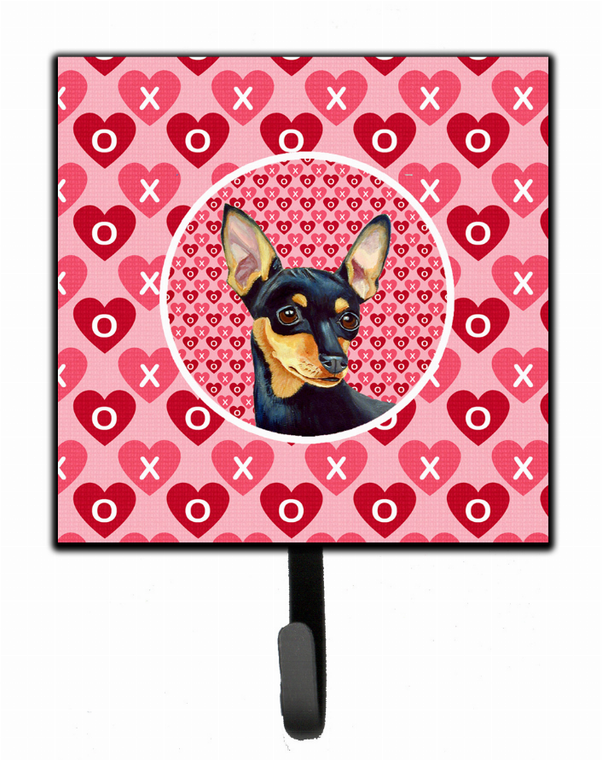 Dog Love and Valentine's Day Portrait Leash or Key Holder - 705332232883