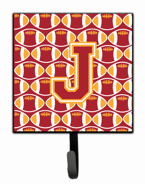 Letter Football Cardinal and Gold Leash or Key Holder - 638508312518