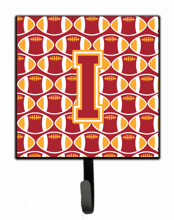 Letter Football Cardinal and Gold Leash or Key Holder - 638508312501