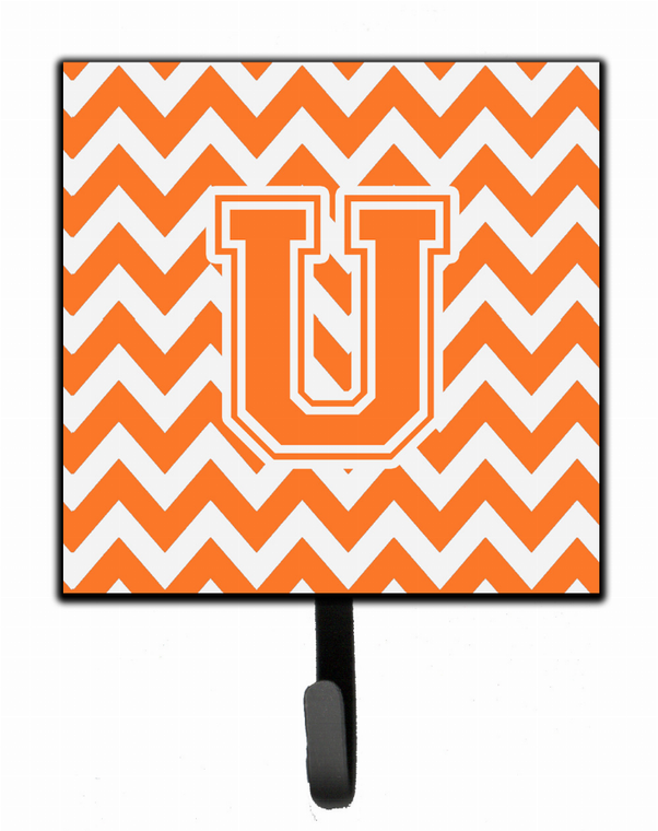 Letter Chevron Orange and White Leash or Key Holder - 638508306722