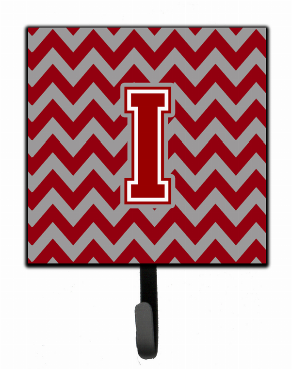 Letter Chevron Maroon and White Leash or Key Holder - 638508307354