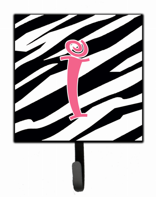 Letter Initial Zebra Stripe and Pink Leash or Key Holder - 615872519057
