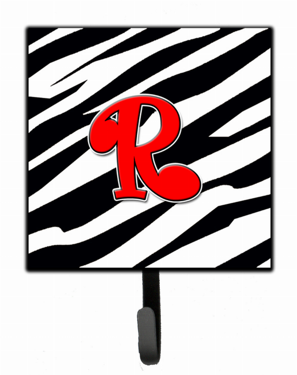 Letter Initial Monogram - Zebra Red Leash or Key Holder - 615872516926