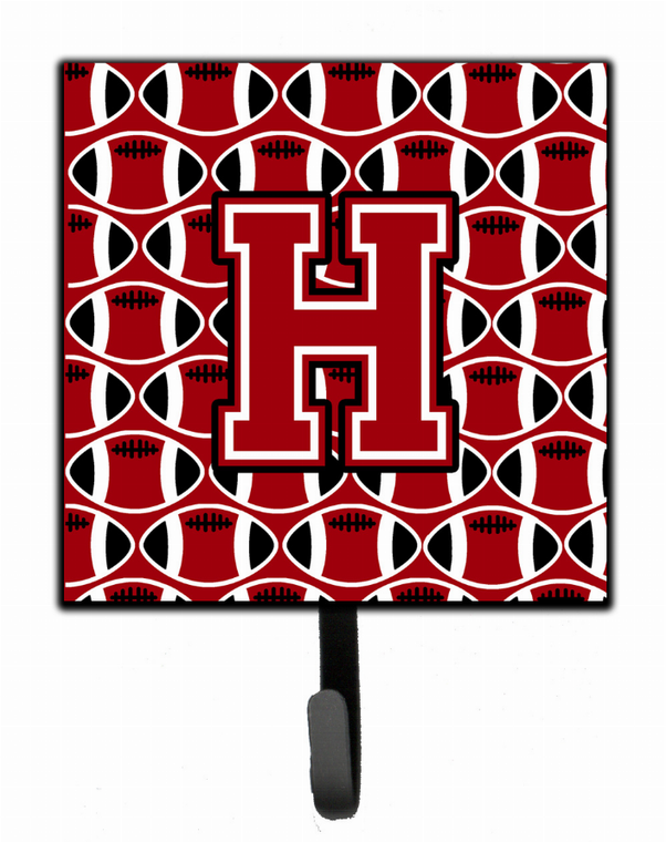 Letter Football Red, Black and White Leash or Key Holder - 638508313270