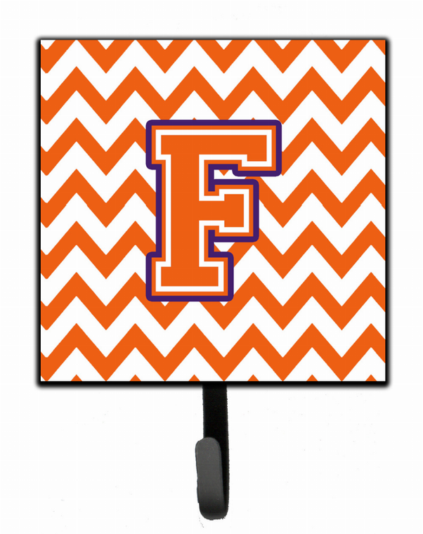 Letter Chevron Orange and Regalia Leash or Key Holder - 638508310392