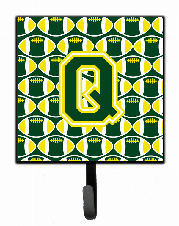 Letter Football Green and Yellow Leash or Key Holder - 638508313881