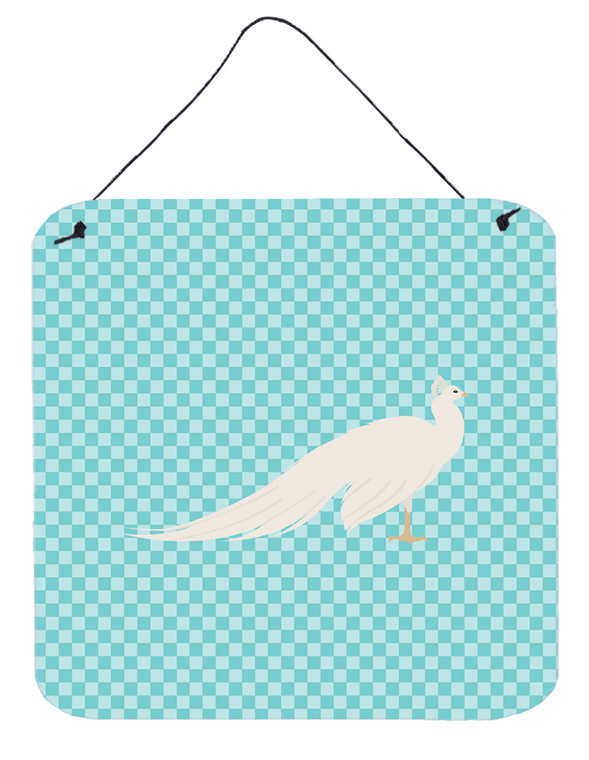 Peacocks - White Peacock Peafowl Wall or Door Hanging Prints - 638508916174
