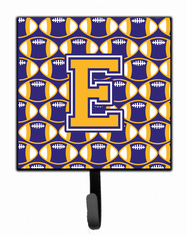 Letter Football Purple and Gold Leash or Key Holder - 638508310903