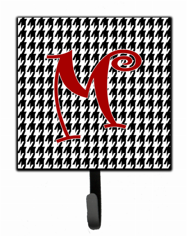 Letter Initial Monogram - Houndstooth Black Leash or Key Holder - 615872518593