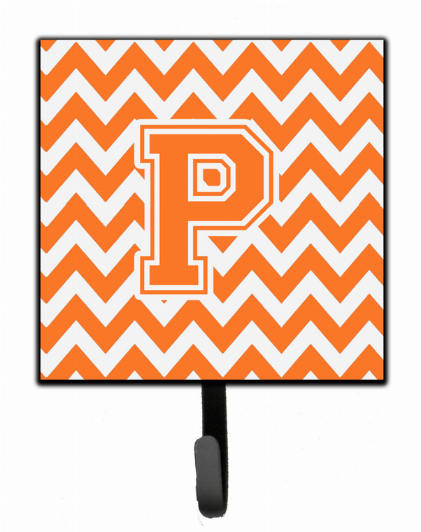 Letter Chevron Orange and White Leash or Key Holder - 638508306678