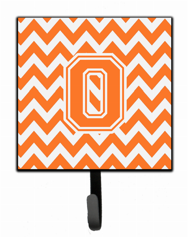 Letter Chevron Orange and White Leash or Key Holder - 638508306661