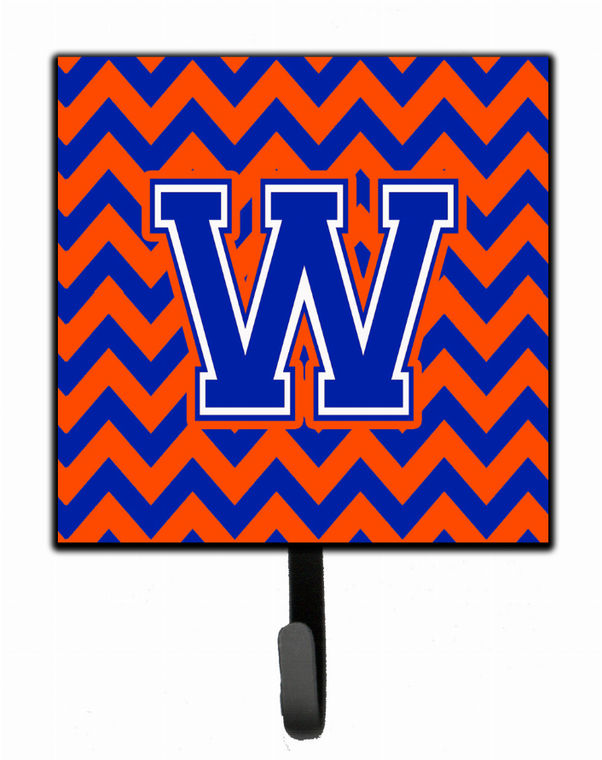 Letter Chevron Orange and Blue Leash or Key Holder - 638508306241