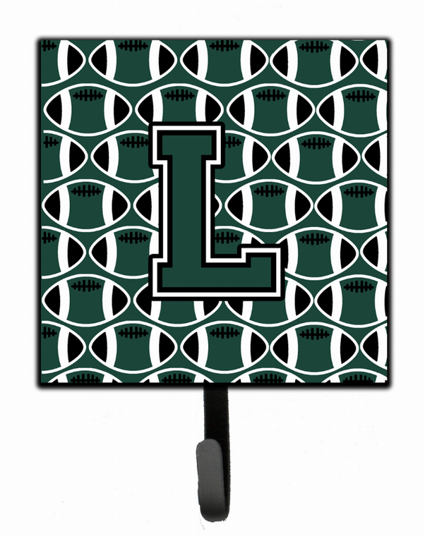 Letter Football Green and White Leash or Key Holder - 638508312792