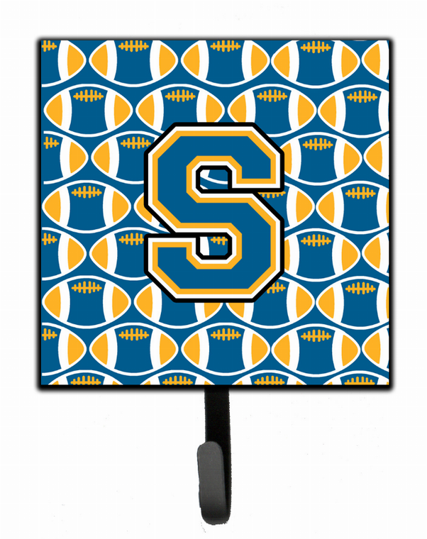 Letter Football Blue and Gold Leash or Key Holder - 638508314420